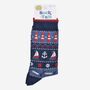 Men's Bamboo Socks Nautical Fair Isle Navy, thumbnail 5 of 5