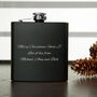 Personalised Merry Christmas Hip Flask, thumbnail 2 of 9