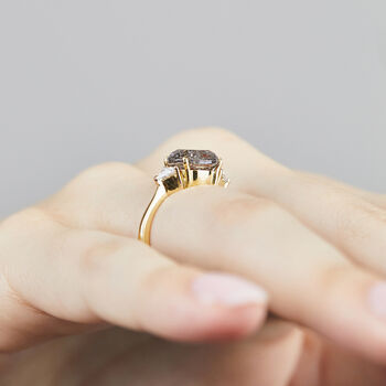 18ct Gold Round Brilliant Cut Diamond Engagement Ring, 5 of 7