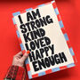 Affirmation Typography Print Multiple Colours Available, thumbnail 2 of 8