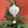 Baby's 1st Christmas Hot Air Balloon Bauble, thumbnail 2 of 5