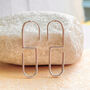 Minimalist S Drop Sterling Silver Modern Earrings, thumbnail 6 of 7