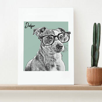 Personalised Pet Portrait Sketch Print, 2 of 12