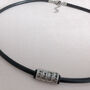 Leather Necklace For Men Personalised With Names, thumbnail 6 of 11