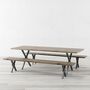 Kew Grey Extendable Solid Wood Dining Table, thumbnail 4 of 6