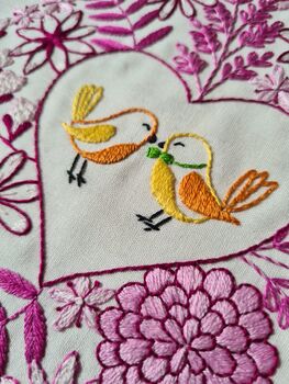 'Love Blooms' Is A Delight To Stitch Embroidery Design, 3 of 12