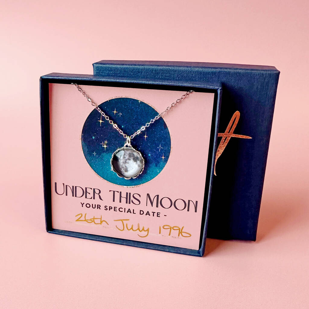 Personalised Custom Moon Phase Necklace, 1 of 12