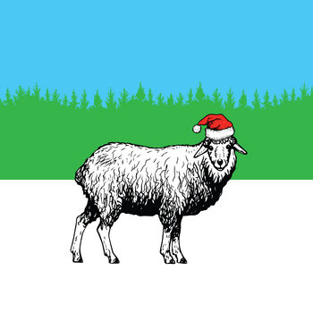 Baa La La La La, 'Singing Sheep' Funny Christmas Card, 2 of 2