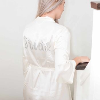 Satin Robe Perfect For The Bridal Party, 8 of 10