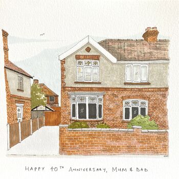 A5 Personalised House Portrait, 5 of 9