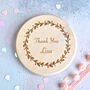 Personalised Floral Thank You Compact Mirror Bridesmaid Gift, thumbnail 1 of 2