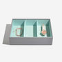 Dove Grey With Mint Classic Jewellery Box, thumbnail 6 of 8