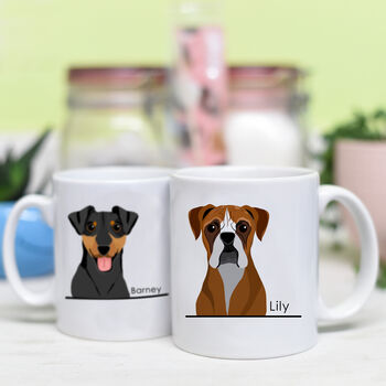 Personalised Illustrated Dog Mug Dog Lover Gift, 2 of 12
