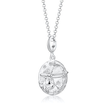 Sterling Silver Sagittarius Zodiac Charm Necklace, 2 of 6