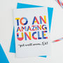 Amazing Uncle Personalised Card, thumbnail 2 of 2