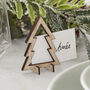 Wooden Tree Christmas Place Cards, thumbnail 1 of 3