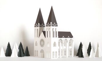 Paper Cathedral Christmas Decoration, 4 of 9