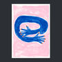 Hand Painted Hug Print, thumbnail 2 of 3