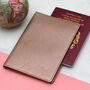 Personalised Luxury Leather Name Travel Document Holder, thumbnail 3 of 11