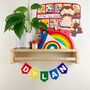 Rainbow Personalised Name Bunting Colourful Decoration, thumbnail 3 of 11