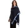 Navy 100% Cashmere Travel Wrap Shawl Gift Boxed, thumbnail 1 of 5