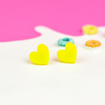 Colourful Love Heart Earrings, 4 of 5