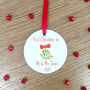 First Christmas As Mr And Mrs Mistletoe Decoration, thumbnail 8 of 9