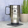 Personalised Train Spotting Travel Mug, thumbnail 1 of 2