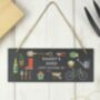 Personalised Garden Hanging Slate Sign Gift, thumbnail 3 of 4