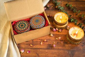 Set Of Two Scented Candle | Candle Gift Box, 3 of 8