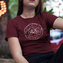 Don't Worry, Bike Happy Cotton T Shirt For Bike Riders, thumbnail 3 of 7