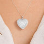 Personalised Twinkling Sterling Silver Heart Locket, thumbnail 1 of 12