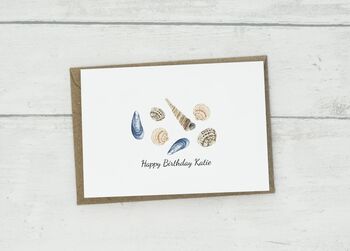 Personalised Sea Shell Greetings Card, 2 of 4
