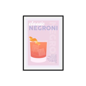 Negroni Cocktail Print, 4 of 9
