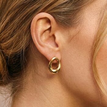 Geometric Circle Stud Earrings, 9 of 9