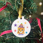 Cat In A Santa Hat Christmas Tree Decoration, thumbnail 4 of 12