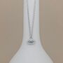 Sterling Silver And Cz Evil Eye Necklace, thumbnail 1 of 3