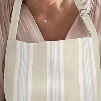 Personalised Cotton Stripe Star Baker Apron, 6 of 9