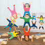 Wooden Stacking People Game Children's Christmas Gift, thumbnail 2 of 3