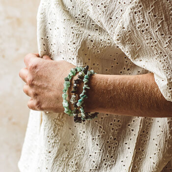 Amazonite Gemstone Chip Bracelet | Crystal Jewellery, 6 of 7