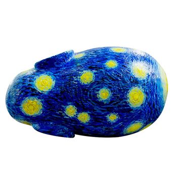 Starry Night Limited Hand Decorated Elephant Statue, 6 of 10