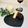 Heart Shaped Solid Slate Cheese Board / Placements, thumbnail 1 of 5