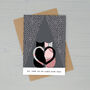 Personalised Cats In Love Greeting Card, thumbnail 2 of 3