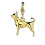 Chihuahua Sterling Silver, Gold Plated Charm, thumbnail 2 of 10