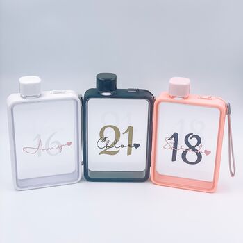16th 18th 21st Birthday Gift Personalised Water Bottle, 2 of 8