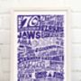 The Seventies 1970’s Decade Typography Print, thumbnail 8 of 10