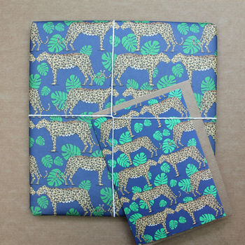 Luxury Leopard Birthday Wrapping Paper, 2 of 3