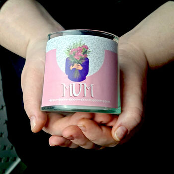 Handpoured Vegan Scented Candle Gift For Mum, 2 of 10