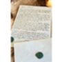 Handwritten A4 Parchment Letter With Green Wax Seal, thumbnail 5 of 7