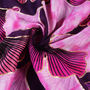 Fuchsia Pink Mix Luxurious Ginkgo Leaf Pashmina Scarf, thumbnail 4 of 4